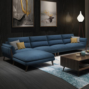 标爵北欧沙发客厅小户型布艺，沙发组合简约现代全实木沙发整装家具