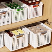 家用玩具整理筐零食杂物收纳箱厨房储物塑料箱橱柜置物篮子整理盒