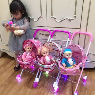 儿童玩具推车带娃娃，女童孩过家家手推仿真购物车婴儿宝宝生日礼物
