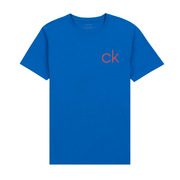 Calvin Klein/凯文克莱男士圆领短袖T恤CK胶印logo纯色休闲打底衫