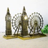 英国旅游纪念品金属工艺品摆件摩天轮大本钟组合模型创意家居摆件