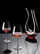 水晶玻璃红酒杯套装欧式轻奢高档家用高脚杯子，杯架醒酒器葡萄酒杯