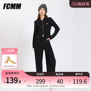 FCMM秋冬潮牌短款拉链外套原创设计小个子辣妹短款夹克