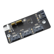 树莓派CM4  PCI-E转四路SATA3.0扩展卡 6Gbps高速SATA接口 可供电