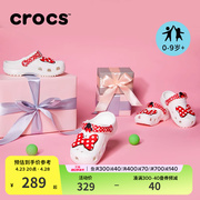 crocs童鞋卡骆驰迪士尼米妮洞洞鞋儿童，沙滩鞋女童拖鞋208711