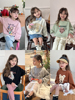 女童春季韩版休闲卡通卫衣，潮2024宝宝童装儿童，宽松长袖上衣潮