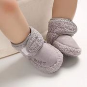 婴儿棉鞋0-1岁加绒冬季软底厚学步鞋男女宝宝3-6-12个月防滑不掉