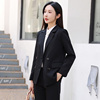 西装外套女春秋，2024韩版黑色小个子，大码正装休闲西服职业套装