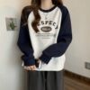 卫衣少女春秋季新款中学生宽松休闲长袖t恤打底衫上衣女款