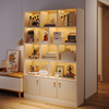 书柜书架组合简约现代客厅带门柜子，收纳柜书橱经济型多功能储物柜