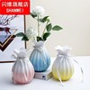 简约现代陶瓷花瓶干燥花，家居装饰品花器玫瑰，插花欧式摆件玻璃小清