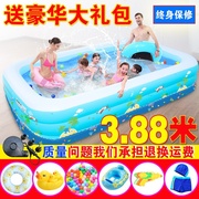 儿童充气游泳池超大号小孩洗澡戏水池家用成人婴儿池加厚海洋球池