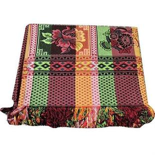 老式八色线毯春秋薄毯空调床单毯随身沙发巾床单粗布窗帘布