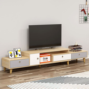 橡木色北欧客厅电视柜茶几组合现代简约小户型，卧室简易电视机柜