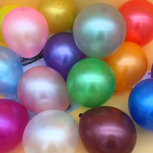 凯悦5寸加厚圆形心形网格珠光乳胶小气球结婚庆派对布置装饰汽球