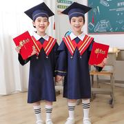 幼儿园博士服2024年夏儿童学士服毕业照服装博士帽小学生毕业礼服