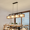 新中式餐厅吊灯三头长条，中国风禅意饭厅，餐桌灯具创意茶室吧台吊灯