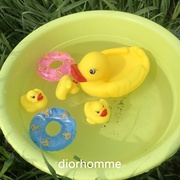 六一节礼物2023夏天婴幼儿童男女宝宝洗澡玩具鸭子带泳圈捏捏