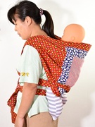 夏季广西背带薄款婴儿老式传统布背巾儿童双肩背袋宝宝后背式背娃