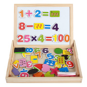 儿童磁性画板益智早教玩具多功能木制立体拼图拼板双面趣味拼拼乐