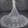 新娘头纱超长头纱软结婚礼蕾丝拖地大3米宽韩式拖尾