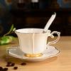 描金骨瓷咖好货茶花茶杯，情侣杯配碟勺啡杯欧式茶具陶瓷英式下午茶