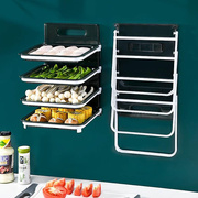 。多功能折叠配菜盘创意家用厨房水果蔬菜收纳整理备菜盘壁挂置物
