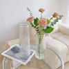 北欧ins风简约玻璃花瓶透明玫瑰百合富贵竹花瓶客厅餐桌插花摆件
