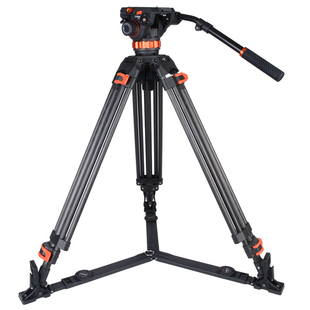 科漫df25q7plus专业摄像机三脚架液压阻尼云台大型摄像机三角架单