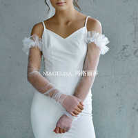 新娘手套个性，旗袍搭配网，纱薄款