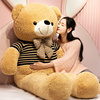 熊公仔(熊公仔)睡觉布娃娃女生日礼物，抱抱熊毛绒玩具泰迪熊猫玩偶大号超大