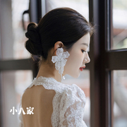 超仙优雅铃兰花朵流苏耳饰韩式婚纱，礼服百搭耳环新娘跟妆结婚配饰