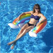 水上浮毯漂浮垫充气浮排游泳床躺椅浮床吊床浮垫泳池浮床海上