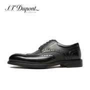 S.T. Dupont都彭布洛克雕花德比鞋男鲨鱼纹商务正装皮鞋E31136004