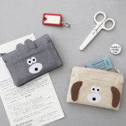 韩国romane多功能细物包可爱(包可爱)卡通造型零钱包，时尚口红包可折叠卡包