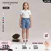 TeenieWeenie Kids小熊童装24夏季女童正肩翻领短袖POLO衫