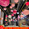 51劳动节珠宝店商场，店铺装饰气球开业周年，店庆氛围吊球布置