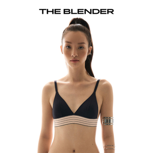 THE BLENDER 无钢圈三角杯内衣女法式胸罩小胸文胸插片舒适