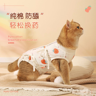 猫咪绝育服母猫断奶服宠物，术后防舔衣服，母狗猫公猫绑带猫猫手术服