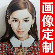 素描画像定制手绘彩铅画代画肖像画真人照片转手绘画人物画头像画