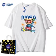 NASA GAME联名直播2024纯棉短袖t恤男女潮牌上衣情侣装饭