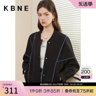 棒球服外套女秋冬款kbne2024春季高级感小个子今年流行上衣