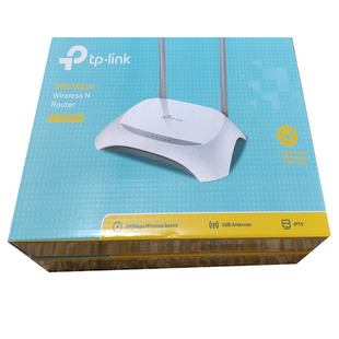 TP-LINK无线路由器300M穿墙王光纤wifi高速841英文版美规欧规电源