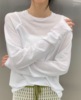 自留 薄透面膜T恤 MQ拼接设计舒适气质强粘棉宽松显瘦防晒衫