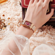 聚利时轻奢韩风幻彩珍珠贝不锈钢女表复古罗马刻度优雅手表JS060