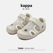 kappa童鞋女童凉鞋夏季款软底包头儿童凉鞋防滑沙滩鞋子男童凉鞋