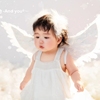 儿童摄影服装小天使主题白色公主，裙翅膀1-2岁夏影楼(夏影楼)童装拍照写真