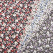 日本进口迷你玫瑰纯棉，印花布料服装连衣裙衬衫，裙子小洋装碎花面料