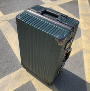 袋鼠海关锁万向轮铝框拉杆箱，行李箱20寸女登机箱男商务旅行箱皮箱