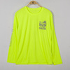 外贸单男女(单男女)夏季户外速干弹力长袖体，恤衫荧光绿反光夜跑运动t恤
